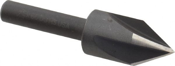Cleveland - 1/2" Head Diam, 3/8" Shank Diam, 4 Flute 60° High Speed Steel Countersink - Americas Industrial Supply