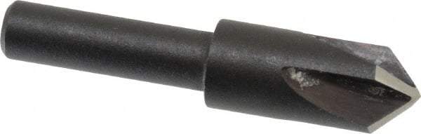 Cleveland - 3/8" Head Diam, 1/4" Shank Diam, 4 Flute 90° High Speed Steel Countersink - Oxide Finish, 1-21/32" OAL, Single End, Straight Shank, Right Hand Cut - Americas Industrial Supply