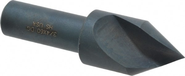 Cleveland - 3/4" Head Diam, 1/2" Shank Diam, 1 Flute 60° High Speed Steel Countersink - Americas Industrial Supply