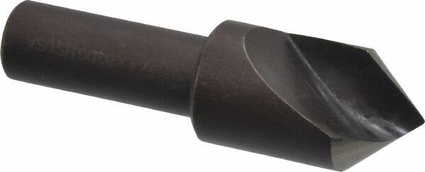 Cleveland - 3/4" Head Diam, 1/2" Shank Diam, 1 Flute 82° High Speed Steel Countersink - Oxide Finish, 2-5/8" OAL, Single End, Straight Shank, Right Hand Cut - Americas Industrial Supply