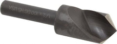 Cleveland - 1/2" Head Diam, 1/4" Shank Diam, 1 Flute 100° High Speed Steel Countersink - Americas Industrial Supply