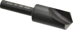 Cleveland - 1/2" Head Diam, 1/4" Shank Diam, 1 Flute 120° High Speed Steel Countersink - Americas Industrial Supply