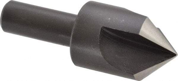 Cleveland - 1" Head Diam, 1/2" Shank Diam, 3 Flute 90° High Speed Steel Countersink - Oxide Finish, 2-3/4" OAL, Single End, Straight Shank, Right Hand Cut - Americas Industrial Supply