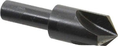 Cleveland - 5/8" Head Diam, 3/8" Shank Diam, 3 Flute 100° High Speed Steel Countersink - Oxide Finish, 2-1/4" OAL, Single End, Straight Shank, Right Hand Cut - Americas Industrial Supply