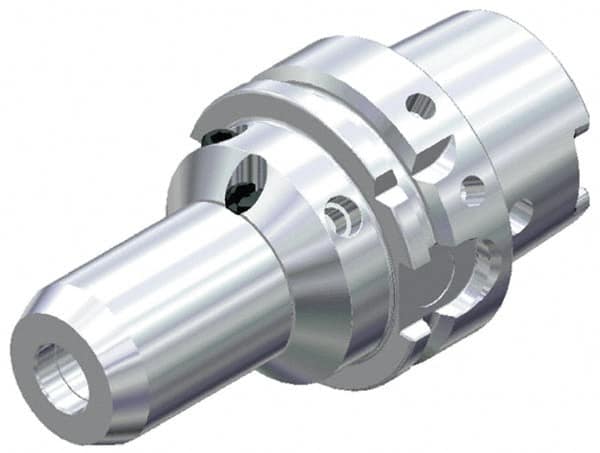 Kennametal - HSK100A Taper Shank, 1-1/4" Hole Diam, Hydraulic Tool Holder/Chuck - 59.94mm Nose Diam, 127mm Projection, 1.97" Clamp Depth, 15,000 RPM, Through Coolant - Exact Industrial Supply