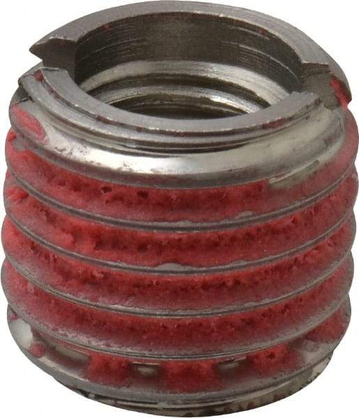 E-Z LOK - M12x1.75 Internal, 3/4-10 External, Metric Coarse, 21/32" Insert Length, Standard Wall Thread Locking Inserts - Stainless Steel, Bright Finish, Grade 303, Use Tool 500-6 - Americas Industrial Supply