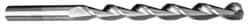 Cleveland - #47 135° Cobalt Jobber Drill - TiAlN Finish, Right Hand Cut, Parabolic Flute, Straight Shank, 2" OAL, Split Point - Americas Industrial Supply
