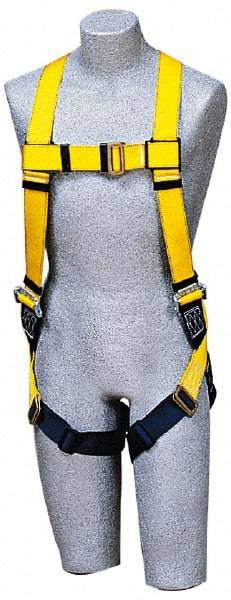 DBI/SALA - 420 Lb Capacity, Size Universal, Full Body Construction Safety Harness - Polyester Webbing, Side D-Ring, Pass-Thru Leg Strap, Pass-Thru Chest Strap - Americas Industrial Supply