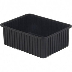 LEWISBins+ - 17-3/8" Wide x 8" High, Black Bin Divider Box - Use with DV1780 Short, DV2280 Long - Americas Industrial Supply