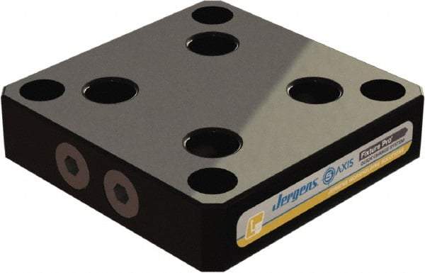 Jergens - 250mm Long x 250mm Wide x 35mm High Aluminum Fixture Plate - 35mm Plate Thickness - Americas Industrial Supply