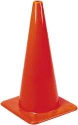 PRO-SAFE - 28" High, Orange Rigid Traffic Cone - 14" Base Width, 7 Lb, PVC - Americas Industrial Supply