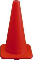 PRO-SAFE - 18" High, Orange Rigid Traffic Cone - 12" Base Width, 3 Lb, PVC - Americas Industrial Supply