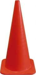 PRO-SAFE - 28" High, Orange Traffic Cone with Base - 13" Base Width, 5 Lb, PVC - Americas Industrial Supply