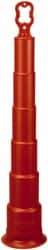 PRO-SAFE - 42" High x 8" Wide Trim Line Channelizer Post - High Density Polyethylene (HDPE), 4 Lbs, Orange - Americas Industrial Supply