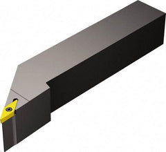 Sandvik Coromant - SVJBR/L, Left Hand Cut, -3° Lead Angle, 12mm Shank Height x 12mm Shank Width, Neutral Rake Indexable Turning Toolholder - 80mm OAL, VBMT 11 03 04, VBMT 221 Insert Compatibility, Series CoroTurn 107 - Americas Industrial Supply