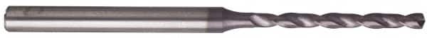 Guhring - 0.0689", 135° Point, Solid Carbide Micro Drill Bit - 19mm Flute Length, 4mm Shank Diam, Series 6408 - Americas Industrial Supply