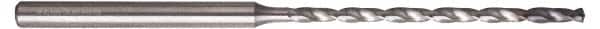 Guhring - 3/32", 135° Point, Solid Carbide Micro Drill Bit - 44mm Flute Length, 4mm Shank Diam, Series 6412 - Americas Industrial Supply