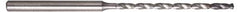 Guhring - 0.0984", 135° Point, Solid Carbide Micro Drill Bit - 45mm Flute Length, 4mm Shank Diam, Series 6412 - Americas Industrial Supply