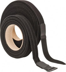 VELCRO Brand - 22 Piece 1" Wide x 5 Yd Long Self Fastening Tie/Strap Kit - Roll, Black - Americas Industrial Supply