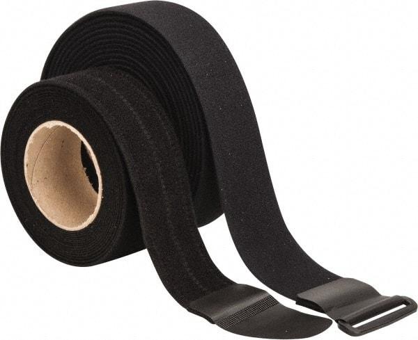 VELCRO Brand - 22 Piece 2" Wide x 5 Yd Long Self Fastening Tie/Strap Kit - Roll, Black - Americas Industrial Supply