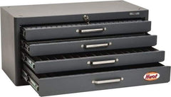 Huot - 4 Drawer, 1/4-20 to 1-14 Tap Storage - 26" Wide x 12" Deep x 12-1/2" High, Steel - Americas Industrial Supply