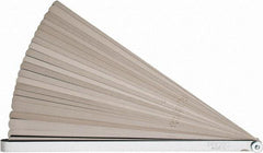 Proto - 25 Piece, 0.0015 to 0.04" Thick, Parallel Feeler Gage Set - 12" Leaf Length, 1/2" Wide, Steel - Americas Industrial Supply