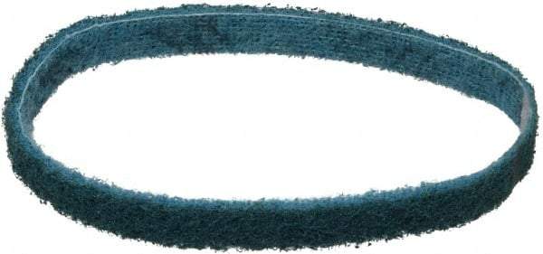 3M - 1/2" Wide x 12" OAL, Aluminum Oxide Abrasive Belt - Aluminum Oxide, Very Fine, Nonwoven, Series SC-BS - Americas Industrial Supply