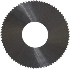 Controx - 1" Diam x 0.01" Blade Thickness x 3/8" Arbor Hole Diam, 80 Tooth Slitting and Slotting Saw - Arbor Connection, Right Hand, Uncoated, High Speed Steel, Concave Ground - Americas Industrial Supply