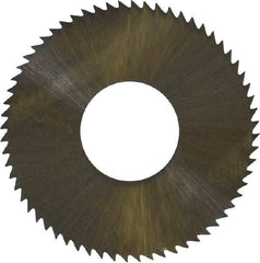 Controx - 1" Diam x 0.014" Blade Thickness x 3/8" Arbor Hole Diam, 64 Tooth Slitting and Slotting Saw - Arbor Connection, Right Hand, Uncoated, High Speed Steel, Concave Ground - Americas Industrial Supply