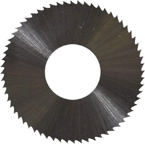 Controx - 1" Diam x 0.018" Blade Thickness x 3/8" Arbor Hole Diam, 64 Tooth Slitting and Slotting Saw - Arbor Connection, Right Hand, Uncoated, High Speed Steel, Concave Ground - Americas Industrial Supply