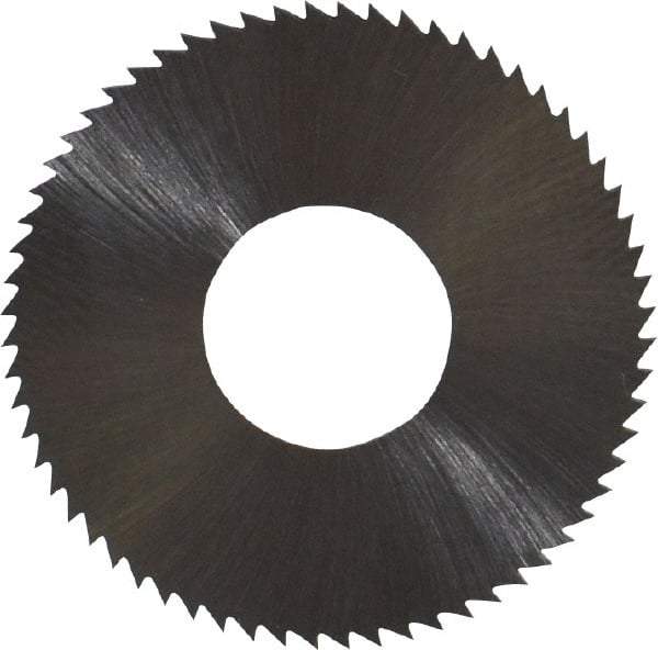 Controx - 1" Diam x 0.02" Blade Thickness x 3/8" Arbor Hole Diam, 64 Tooth Slitting and Slotting Saw - Arbor Connection, Right Hand, Uncoated, High Speed Steel, Concave Ground - Americas Industrial Supply