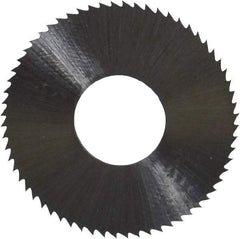 Controx - 1" Diam x 0.025" Blade Thickness x 3/8" Arbor Hole Diam, 64 Tooth Slitting & Slotting Saw - Arbor Connection, Right Hand, Uncoated, M2 High Speed Steel, Concave Ground - Americas Industrial Supply