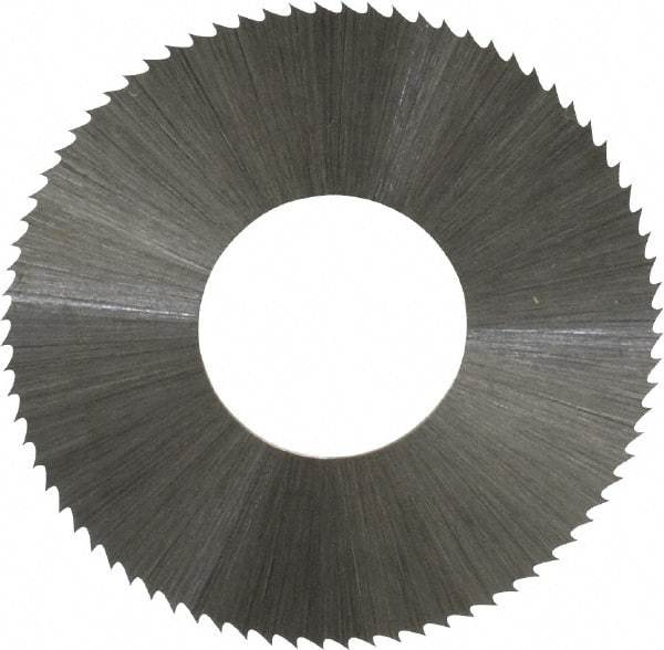 Controx - 1-1/4" Diam x 0.014" Blade Thickness x 1/2" Arbor Hole Diam, 80 Tooth Slitting and Slotting Saw - Arbor Connection, Right Hand, Uncoated, High Speed Steel, Concave Ground - Americas Industrial Supply