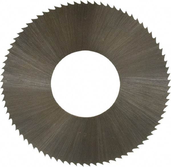 Controx - 1-1/4" Diam x 0.0156" Blade Thickness x 1/2" Arbor Hole Diam, 80 Tooth Slitting and Slotting Saw - Arbor Connection, Right Hand, Uncoated, High Speed Steel, Concave Ground - Americas Industrial Supply