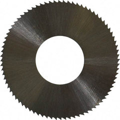 Controx - 1-1/4" Diam x 0.02" Blade Thickness x 1/2" Arbor Hole Diam, 80 Tooth Slitting and Slotting Saw - Arbor Connection, Right Hand, Uncoated, High Speed Steel, Concave Ground - Americas Industrial Supply