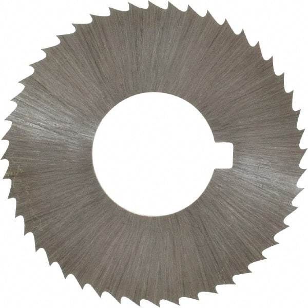 Controx - 1-1/4" Diam x 0.04" Blade Thickness x 1/2" Arbor Hole Diam, 48 Tooth Slitting and Slotting Saw - Arbor Connection, Right Hand, Uncoated, Cobalt, Concave Ground, Contains Keyway - Americas Industrial Supply