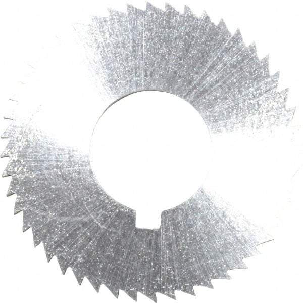 Controx - 1-1/4" Diam x 1/16" Blade Thickness x 1/2" Arbor Hole Diam, 48 Tooth Slitting and Slotting Saw - Arbor Connection, Right Hand, Uncoated, Cobalt, Concave Ground, Contains Keyway - Americas Industrial Supply