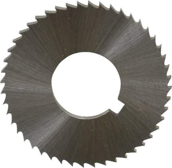 Controx - 1-1/4" Diam x 0.0781" Blade Thickness x 1/2" Arbor Hole Diam, 48 Tooth Slitting and Slotting Saw - Arbor Connection, Right Hand, Uncoated, Cobalt, Concave Ground, Contains Keyway - Americas Industrial Supply