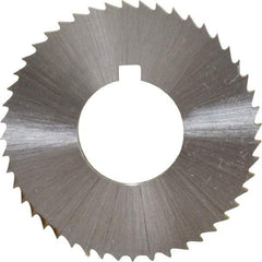 Controx - 1-1/4" Diam x 0.0938" Blade Thickness x 1/2" Arbor Hole Diam, 48 Tooth Slitting and Slotting Saw - Arbor Connection, Right Hand, Uncoated, Cobalt, Concave Ground, Contains Keyway - Americas Industrial Supply