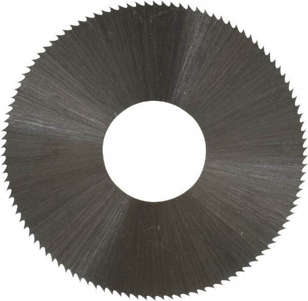 Controx - 1-1/2" Diam x 0.012" Blade Thickness x 1/2" Arbor Hole Diam, 110 Tooth Slitting and Slotting Saw - Arbor Connection, Right Hand, Uncoated, High Speed Steel, Concave Ground - Americas Industrial Supply