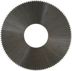 Controx - 1-1/2" Diam x 0.012" Blade Thickness x 1/2" Arbor Hole Diam, 110 Tooth Slitting and Slotting Saw - Arbor Connection, Right Hand, Uncoated, High Speed Steel, Concave Ground - Americas Industrial Supply