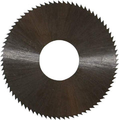 Controx - 1-1/2" Diam x 0.014" Blade Thickness x 1/2" Arbor Hole Diam, 80 Tooth Slitting and Slotting Saw - Arbor Connection, Right Hand, Uncoated, High Speed Steel, Concave Ground - Americas Industrial Supply