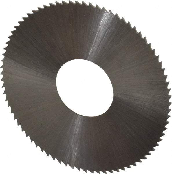 Controx - 1-1/2" Diam x 0.018" Blade Thickness x 1/2" Arbor Hole Diam, 80 Tooth Slitting and Slotting Saw - Arbor Connection, Right Hand, Uncoated, High Speed Steel, Concave Ground - Americas Industrial Supply