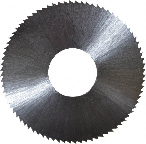 Controx - 1-1/2" Diam x 0.02" Blade Thickness x 1/2" Arbor Hole Diam, 80 Tooth Slitting and Slotting Saw - Arbor Connection, Right Hand, Uncoated, High Speed Steel, Concave Ground - Americas Industrial Supply