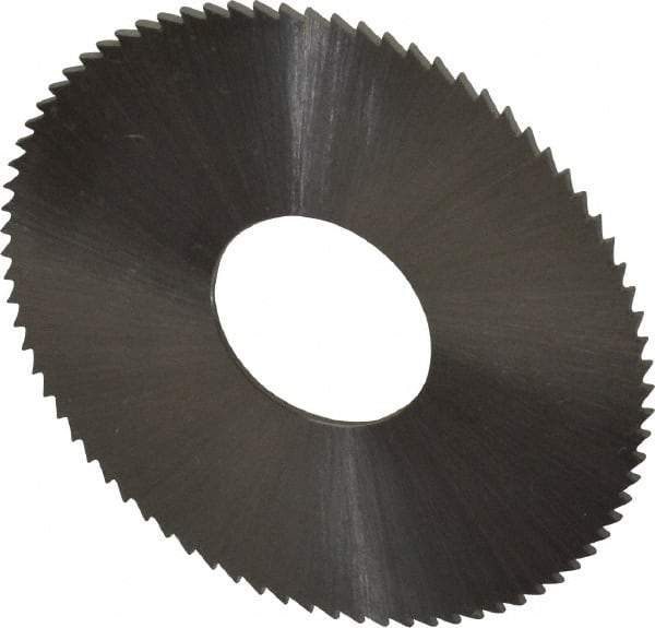 Controx - 1-1/2" Diam x 0.025" Blade Thickness x 1/2" Arbor Hole Diam, 80 Tooth Slitting & Slotting Saw - Arbor Connection, Right Hand, Uncoated, M2 High Speed Steel, Concave Ground - Americas Industrial Supply