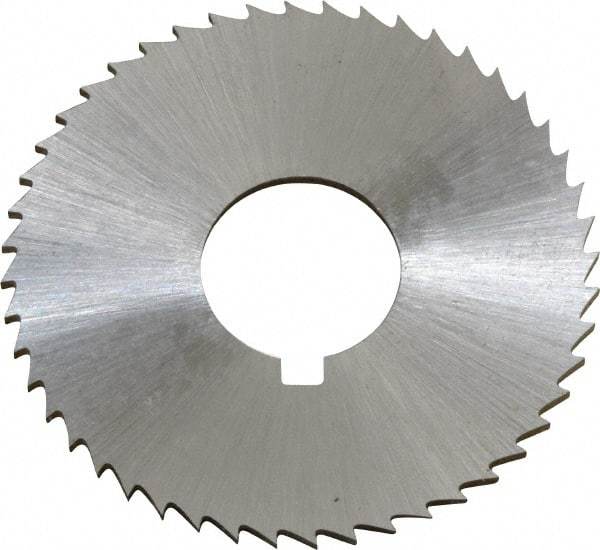 Controx - 1-1/2" Diam x 0.0469" Blade Thickness x 1/2" Arbor Hole Diam, 48 Tooth Slitting and Slotting Saw - Arbor Connection, Right Hand, Uncoated, Cobalt, Concave Ground, Contains Keyway - Americas Industrial Supply