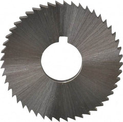 Controx - 1-1/2" Diam x 1/8" Blade Thickness x 1/2" Arbor Hole Diam, 48 Tooth Slitting and Slotting Saw - Arbor Connection, Right Hand, Uncoated, Cobalt, Concave Ground, Contains Keyway - Americas Industrial Supply