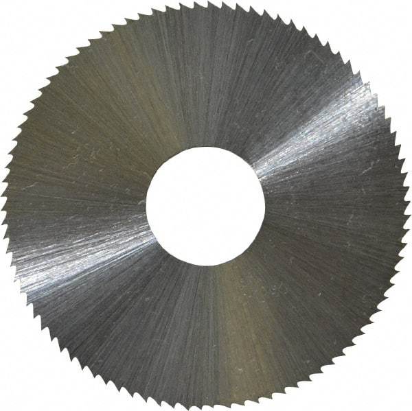 Controx - 1-3/4" Diam x 0.0313" Blade Thickness x 1/2" Arbor Hole Diam, 90 Tooth Slitting & Slotting Saw - Arbor Connection, Right Hand, Uncoated, M2 High Speed Steel, Concave Ground - Americas Industrial Supply