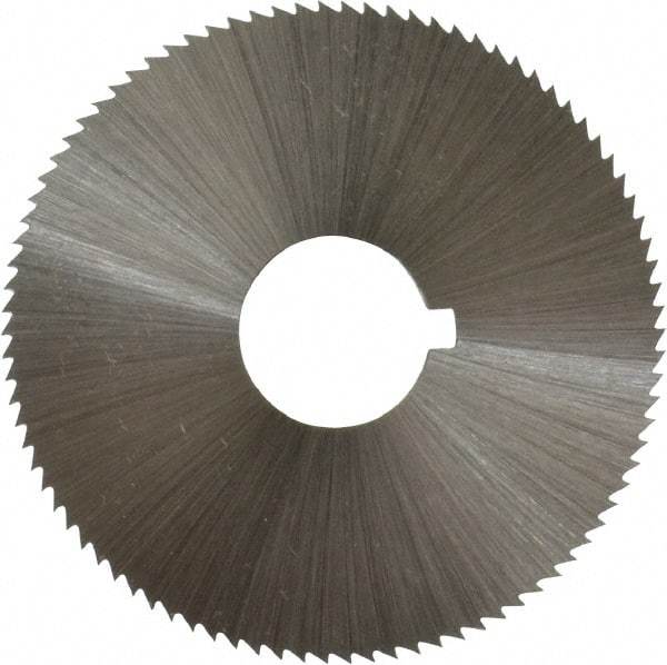 Controx - 1-3/4" Diam x 0.04" Blade Thickness x 1/2" Arbor Hole Diam, 90 Tooth Slitting and Slotting Saw - Arbor Connection, Right Hand, Uncoated, Cobalt, Concave Ground, Contains Keyway - Americas Industrial Supply