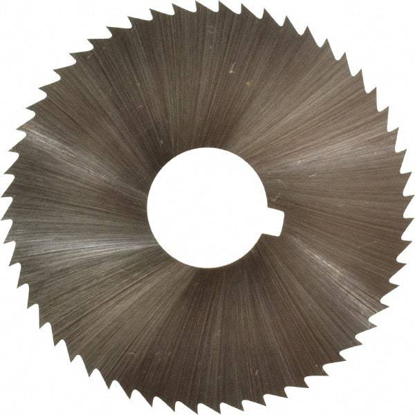 Controx - 1-3/4" Diam x 0.0469" Blade Thickness x 1/2" Arbor Hole Diam, 56 Tooth Slitting and Slotting Saw - Arbor Connection, Right Hand, Uncoated, Cobalt, Concave Ground, Contains Keyway - Americas Industrial Supply